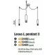 Люстра-підвіс Azzardo AZ3403 Locus L pendant 3 (white)