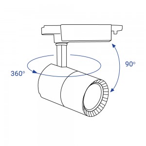 Світлодіодний трековий світильник Feron AL103 40Вт 4000K чорний