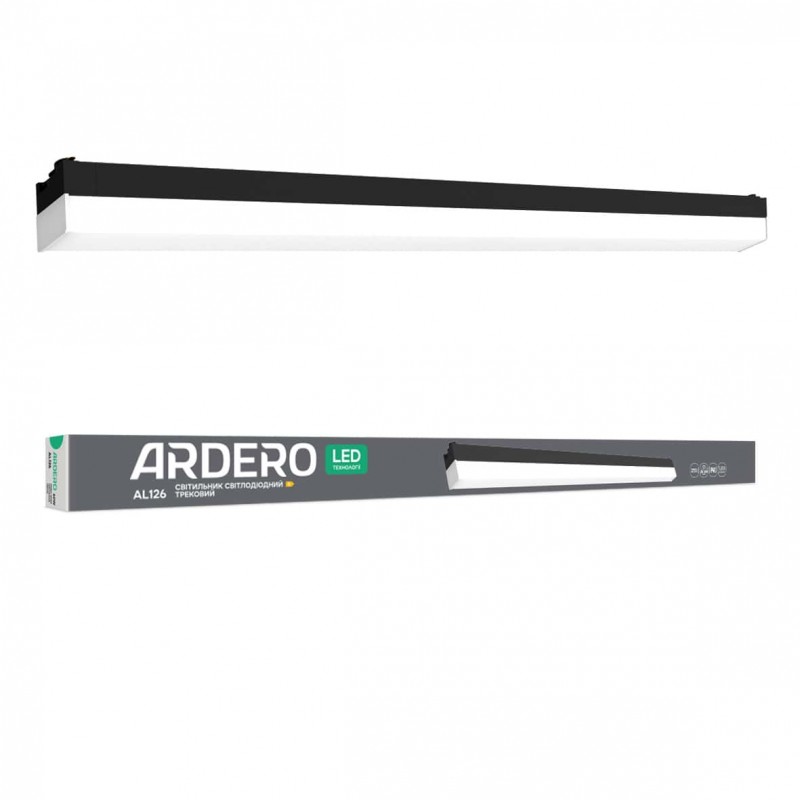 Світлодіодний трековий світильник Ardero AL126 60Вт 4000K чорний