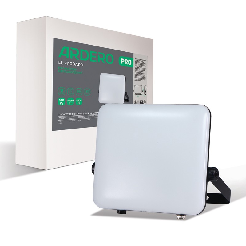 Світлодіодний прожектор Ardero LL-4100ARD PRO 100Вт 6500K чорний