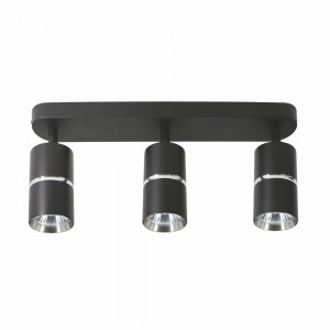 Накладний поворотний світильник Ardero ML312-3 BAMBOO під лампу чорний хром