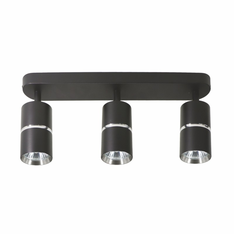 Накладний поворотний світильник Ardero ML312-3 BAMBOO під лампу чорний хром