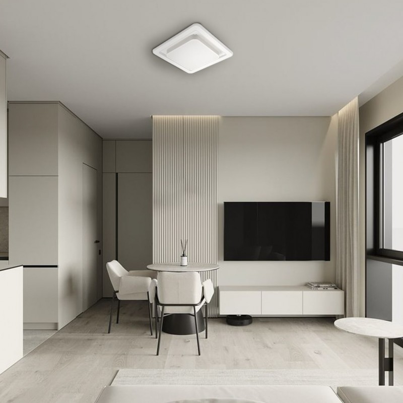 Світлодіодна накладна люстра Ardero AL6400ARD PEARL S 80Вт білий