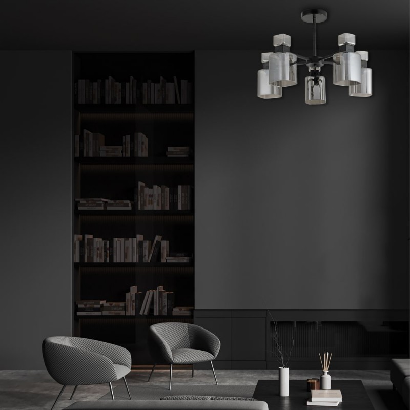 Накладний світильник Ardero BL1150-1 OLIVIA під лампу чорний