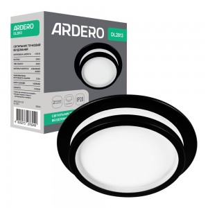 Вбудований світильник Ardero DL2813 під лампу чорний