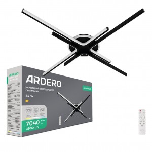 Світлодіодний накладний світильник Ardero AL6185-1ARD MILL 64Вт чорний