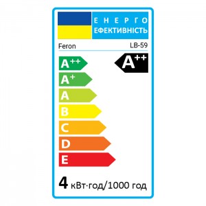 Світлодіодна лампа Feron Filament LB-59 4Вт E14 4000K свічка на вітрі