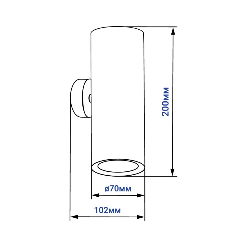 Накладний світильник Feron ML388-2 під лампу білий