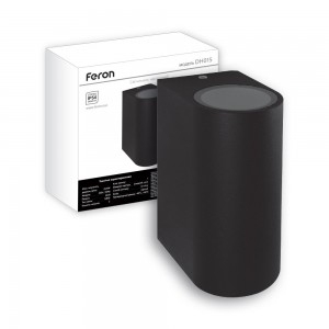 Архітектурний накладний світильник Feron DH015 GU10 під лампу чорний