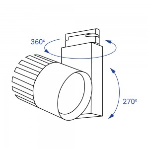 Світлодіодний трековий світильник Feron AL105 40Вт 4000K білий