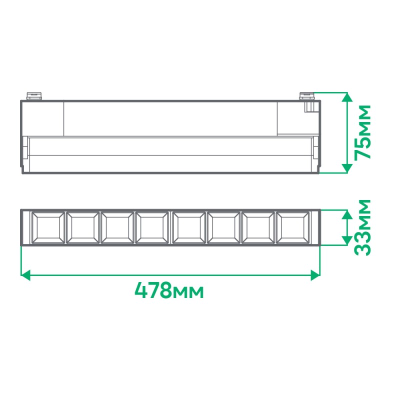 Світлодіодний трековий поворотний світильник Ardero AL120F 20Вт 4000K