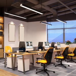 Світлодіодний лінійний світильник Ardero AL4010 45Вт 6500K чорний