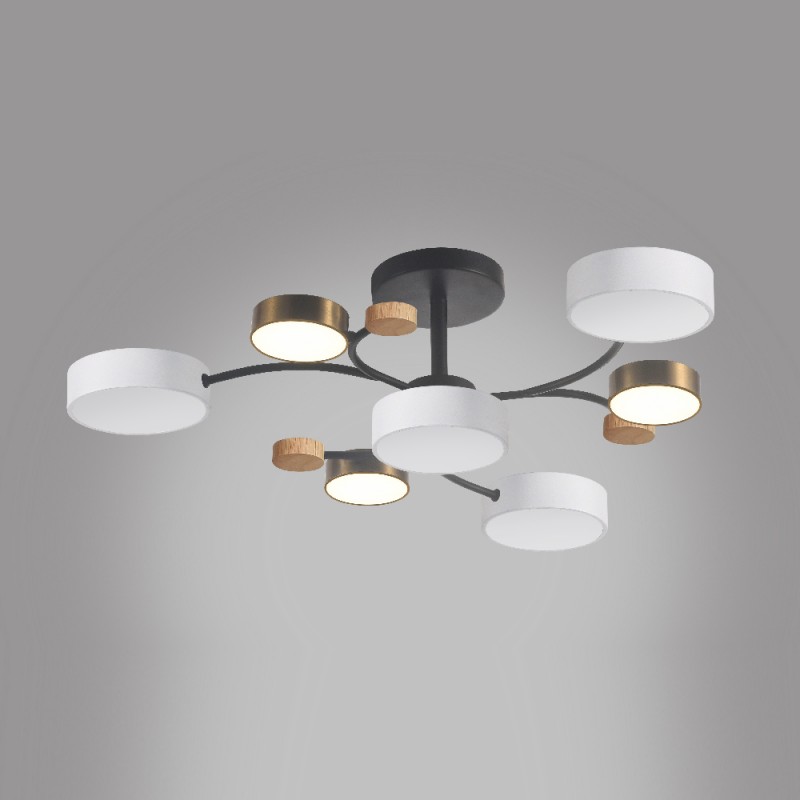 Світлодіодна накладна люстра Ardero AL6197ARD SCANDY 70Вт чорний