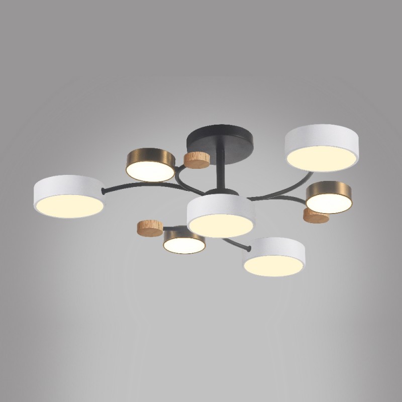 Світлодіодна накладна люстра Ardero AL6197ARD SCANDY 70Вт чорний