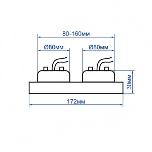 Вбудований світильник Feron DL6142 під лампу білий