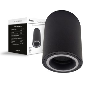 Накладний світильник Feron ML302-A під лампу чорний