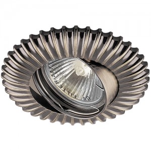 Вбудований світильник Feron DL6213 під лампу античне золото