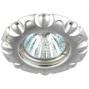 Вбудований поворотний світильник Feron DL6124 під лампу хром