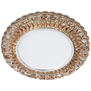 Світлодіодний вбудований світильник Feron 7315 з підсвіткою коричневий