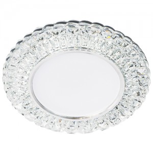 Світлодіодний вбудований світильник Feron 7315 з підсвіткою прозорий