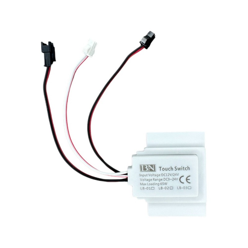 Сенсорний вимикач для дзеркал LB-03/1, 1 клавиша, 1*65W, dimmer, DC12-24V