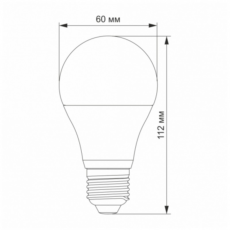 LED лампа TITANUM A60 12V 10W E27 4100K