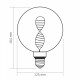 LED лампа VIDEX Filament VL-DNA-G125-C 3.5W E27 1800K