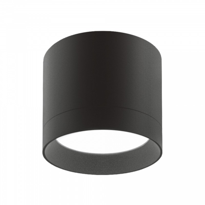 Світильник VIDEX IP44 під лампу GX53 накладний Чорний VL-SPF19A-B