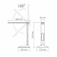LED лампа настiльна VIDEX TF05B 7W 3000-5500K