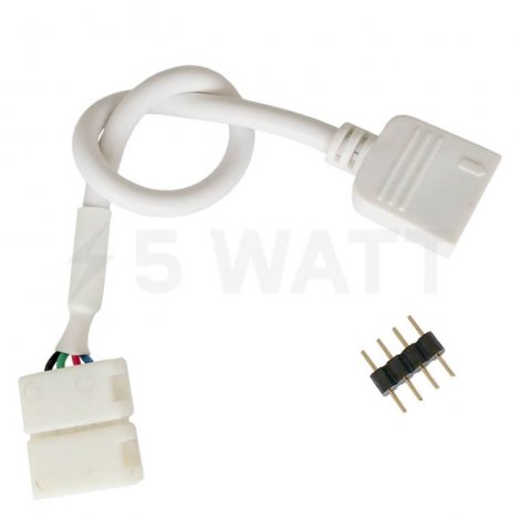 Коннектор для светодиодных лент OEM №10 10mm RGB joint joint wire (зажим-провод-зажим папа)