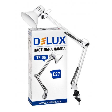 Настольная лампа Delux TF-06 E27 Белая/Серая/Черная