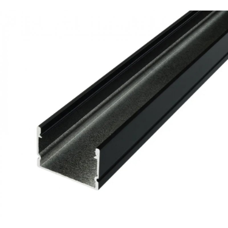 Профиль алюминиевый BIOM LP-20AB, 20х30, анодированный, черный, палка 2м