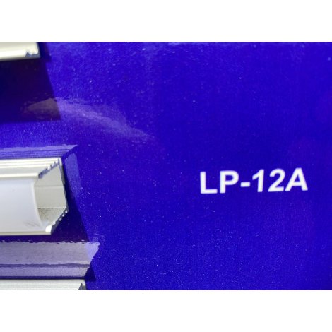 Комплект профиль алюминиевый ЛП12А + рассеиватель матовый РМ анодированый