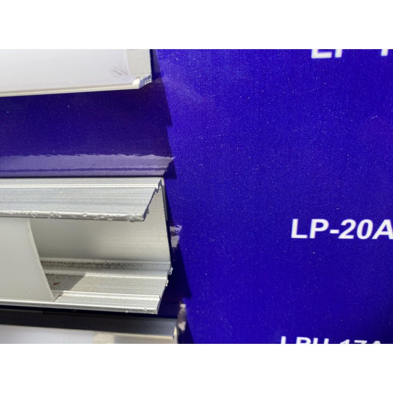 Комплект профиль аллюминиевый LED ЛП-20А + рассеиватель матовый LM-20 анодированый