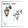Светильник парковый Ultralight DALLAS II 100W 1276S/1277S